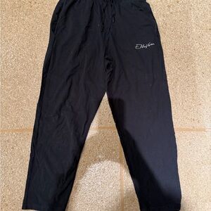 Men's Black Jogger Pants with Script Logo